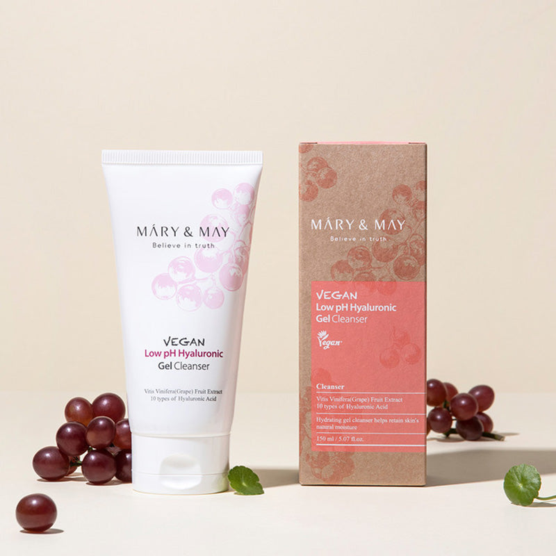 Nettoyant gel végane à pH doux à l'acide hyaluronique