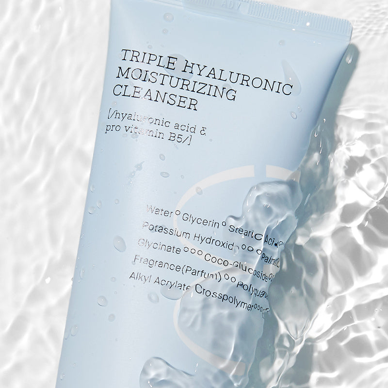 Nettoyant hydratant à triple acide hyaluronique Hydrium