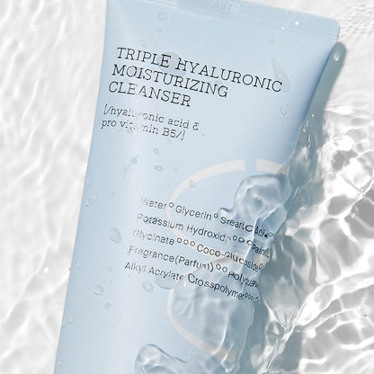 Nettoyant hydratant à triple acide hyaluronique Hydrium