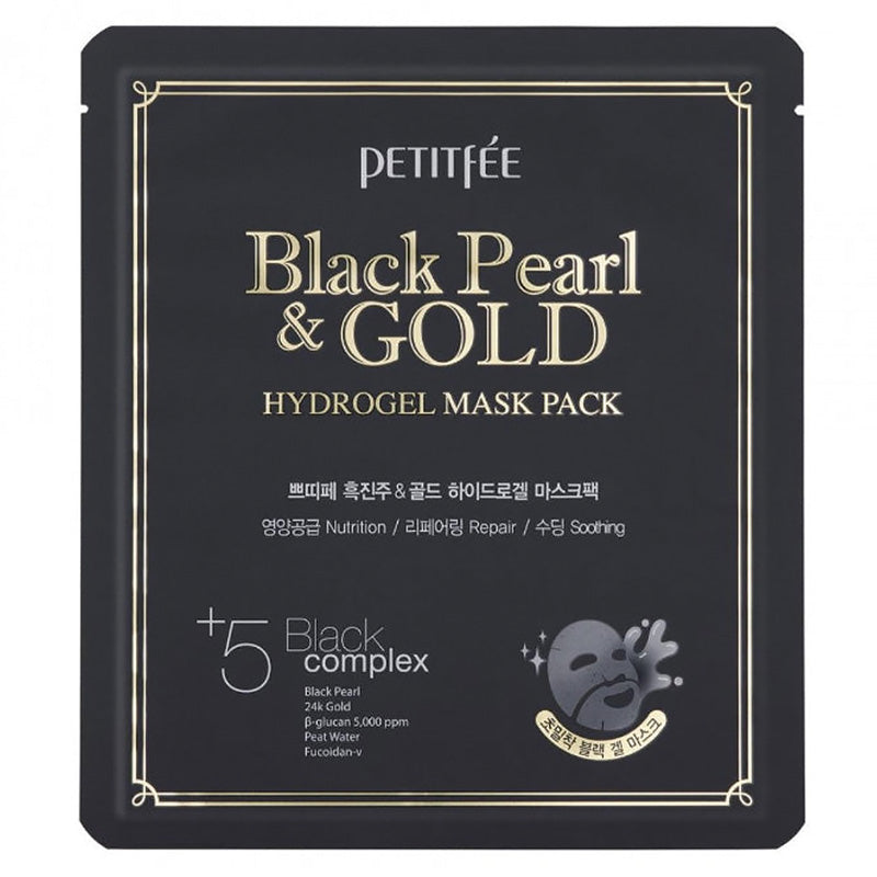 PETITFEE Black Pearl & Gold Hydrogel Mask Pack
