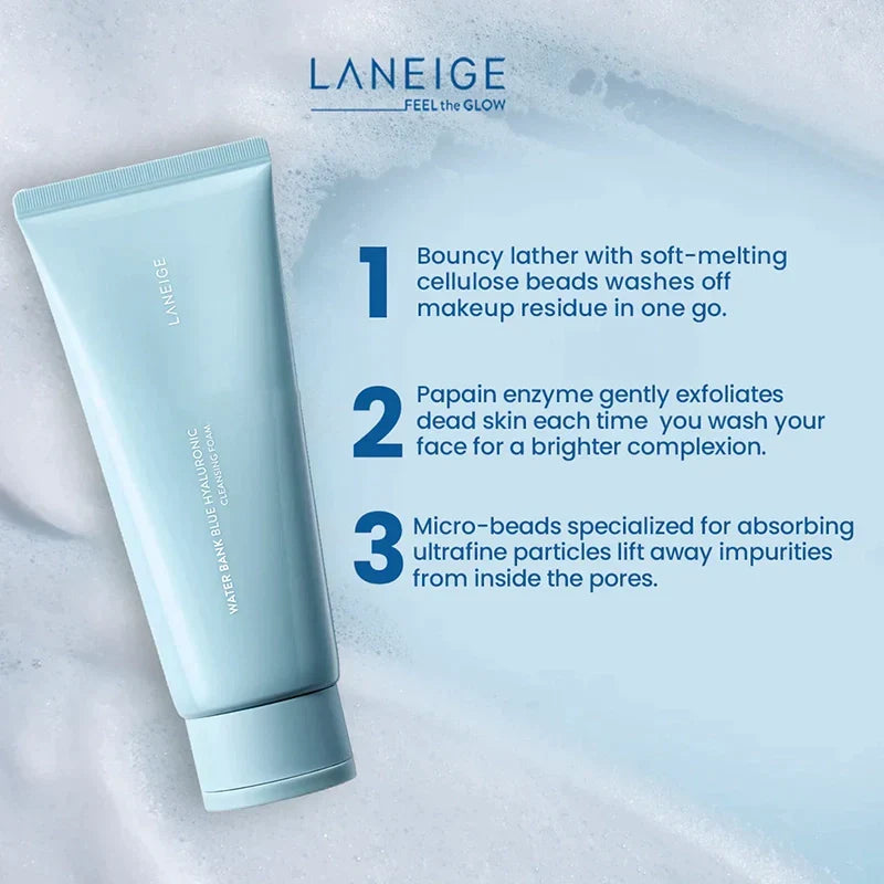 Mousse nettoyante Water Bank Blue Hyaluronic