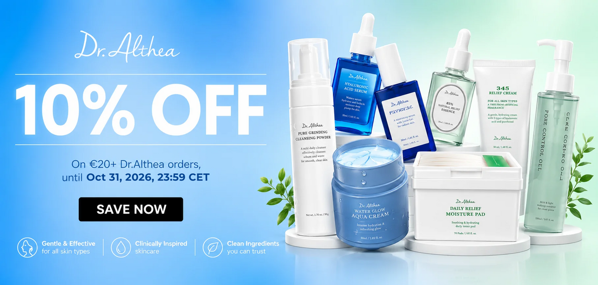 10 % de réduction sur Dr.Althea pour toute commande de 17 £ ou plus jusqu'au 31 octobre