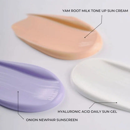 Crème solaire tonifiante au lait de racine d'igname SPF50+ PA++++