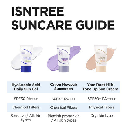 Crème solaire tonifiante au lait de racine d'igname SPF50+ PA++++